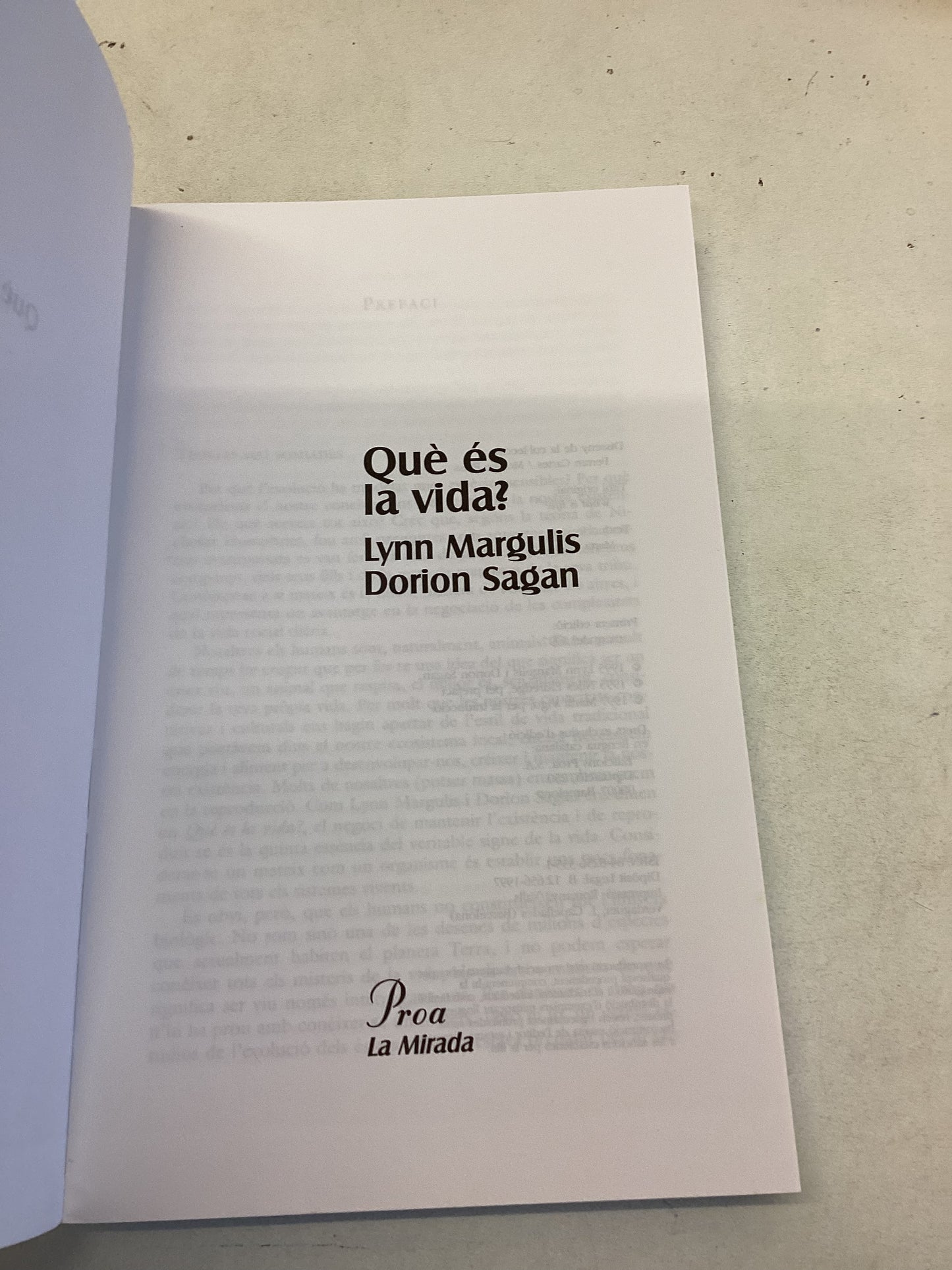 Que Es La Vida Lynn Margulls Dorion Sagan Spanish Catalan