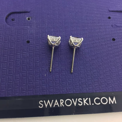 Swarovski White Square Studs Earrings