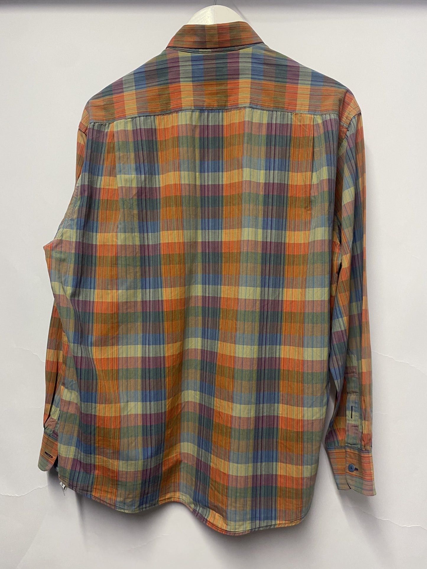 Missoni Sport Multicolour Faded Chequered Shirt Small