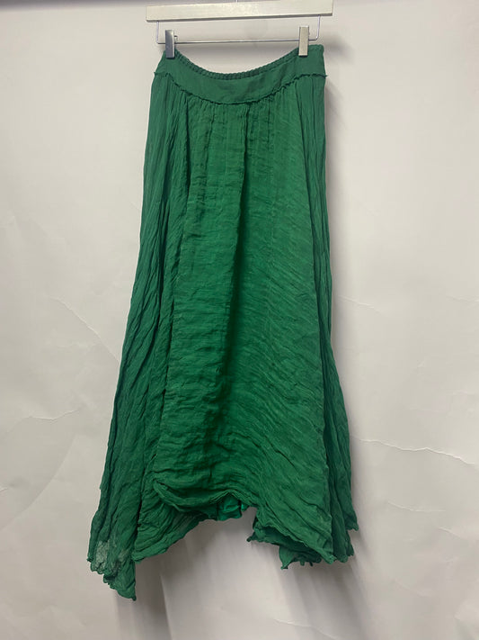 Philosophy Di Alberta Feretti Vintage Green Cotton Maxi Skirt Medium