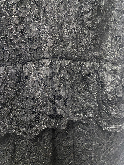DKNY Black Guipure Lace Dress 8/12
