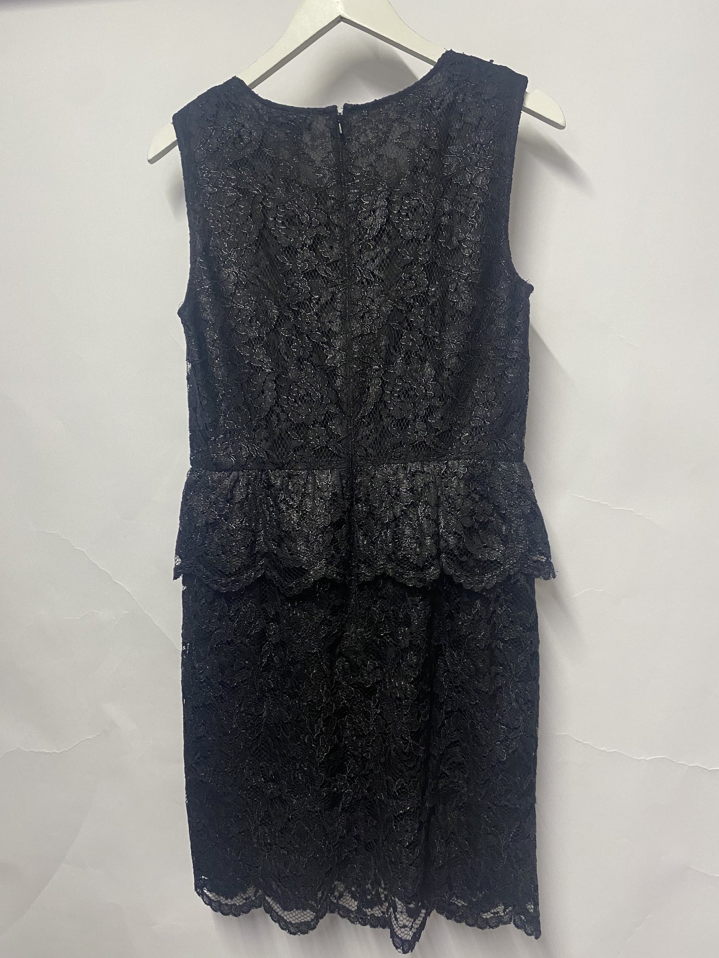 DKNY Black Guipure Lace Dress 8/12