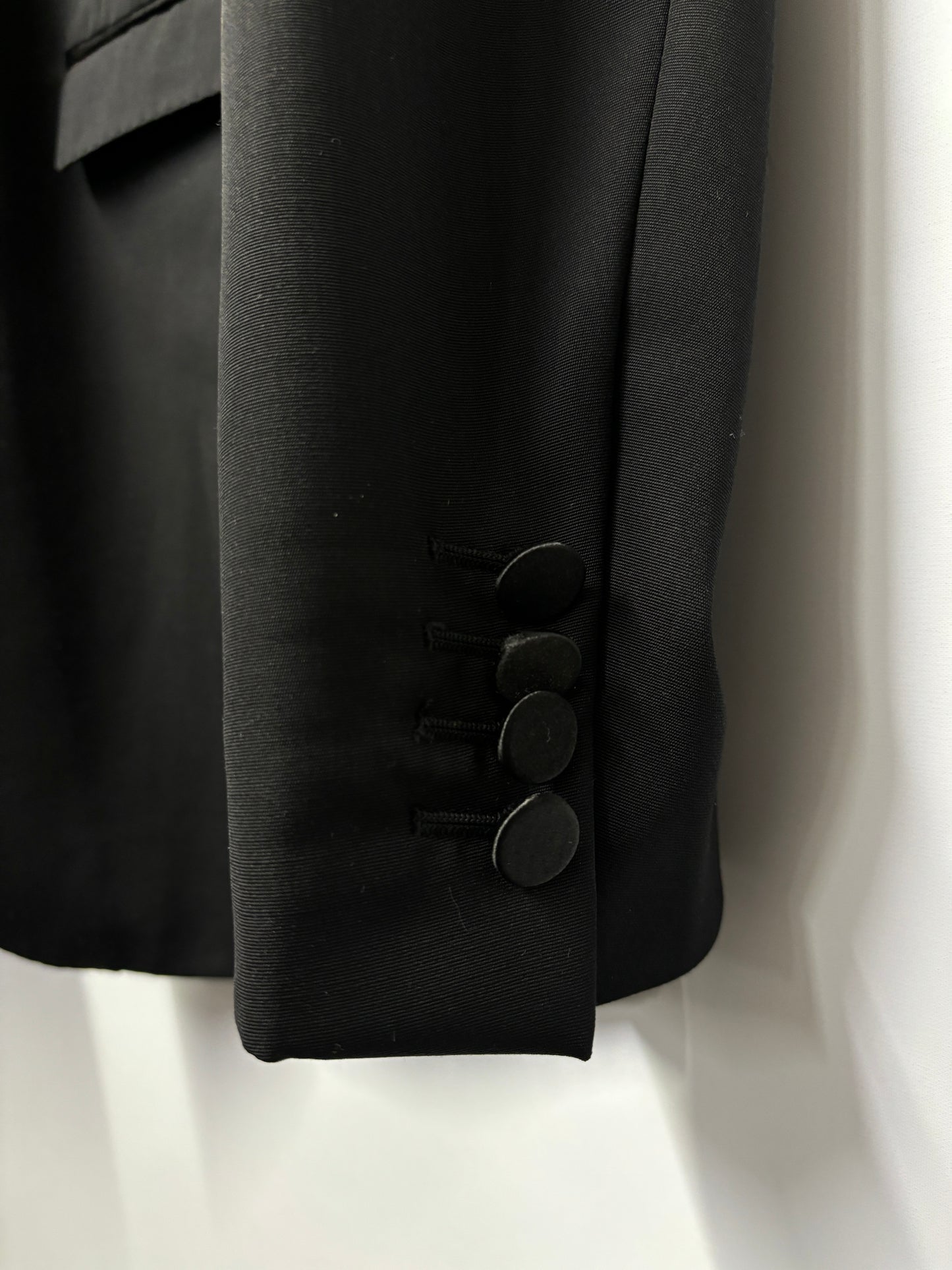 Burberry Prorsum Black Wool Slim Fit Tuxedo 44