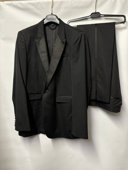 Burberry Prorsum Black Wool Slim Fit Tuxedo 44