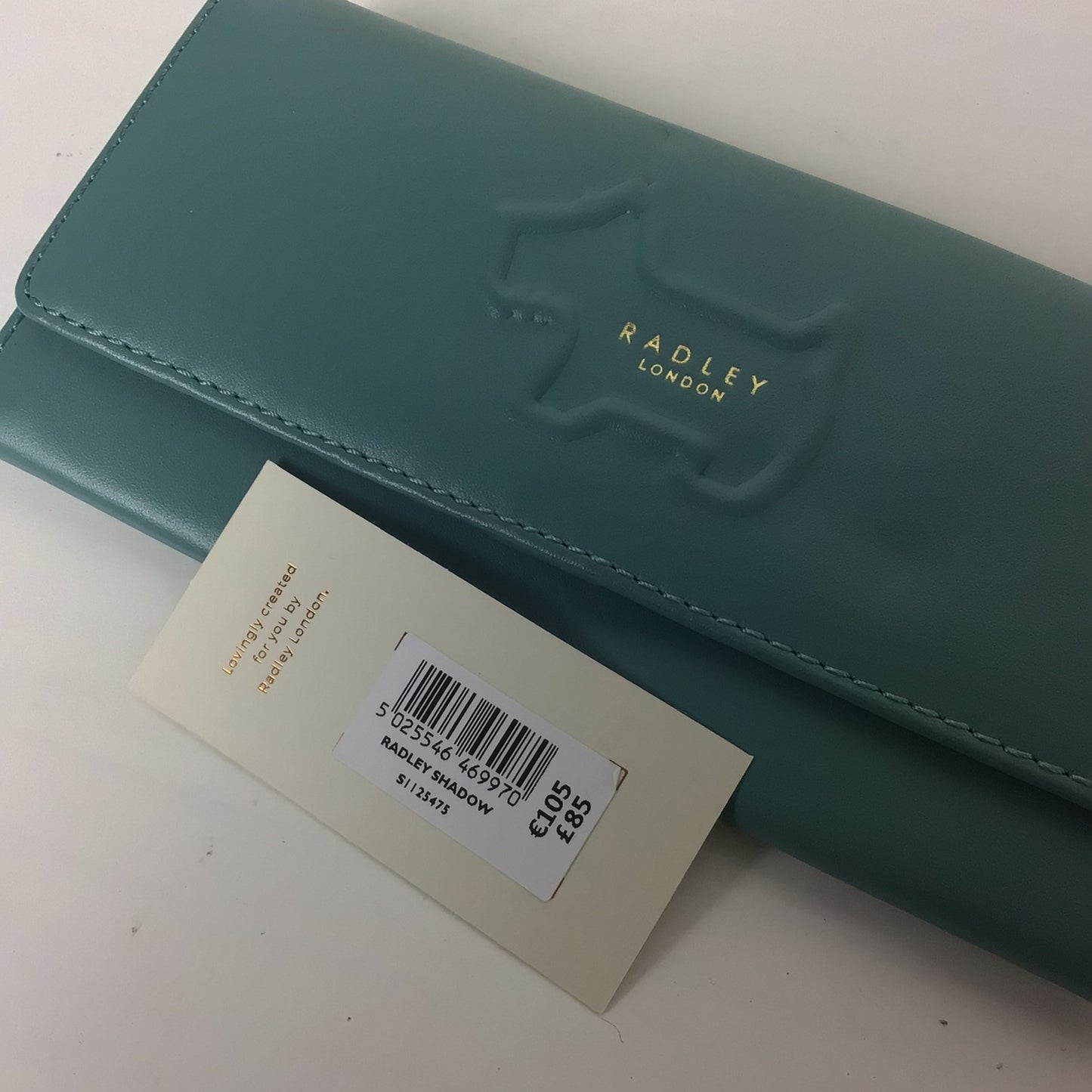 Radley Shadow Light Teal Green Large Purse