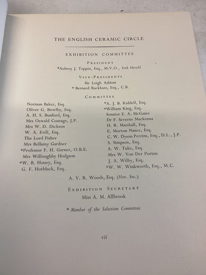 English Ceramic Circle English Pottery and Porcelain Exhibition Catalogue 1948 no 767 of 1000