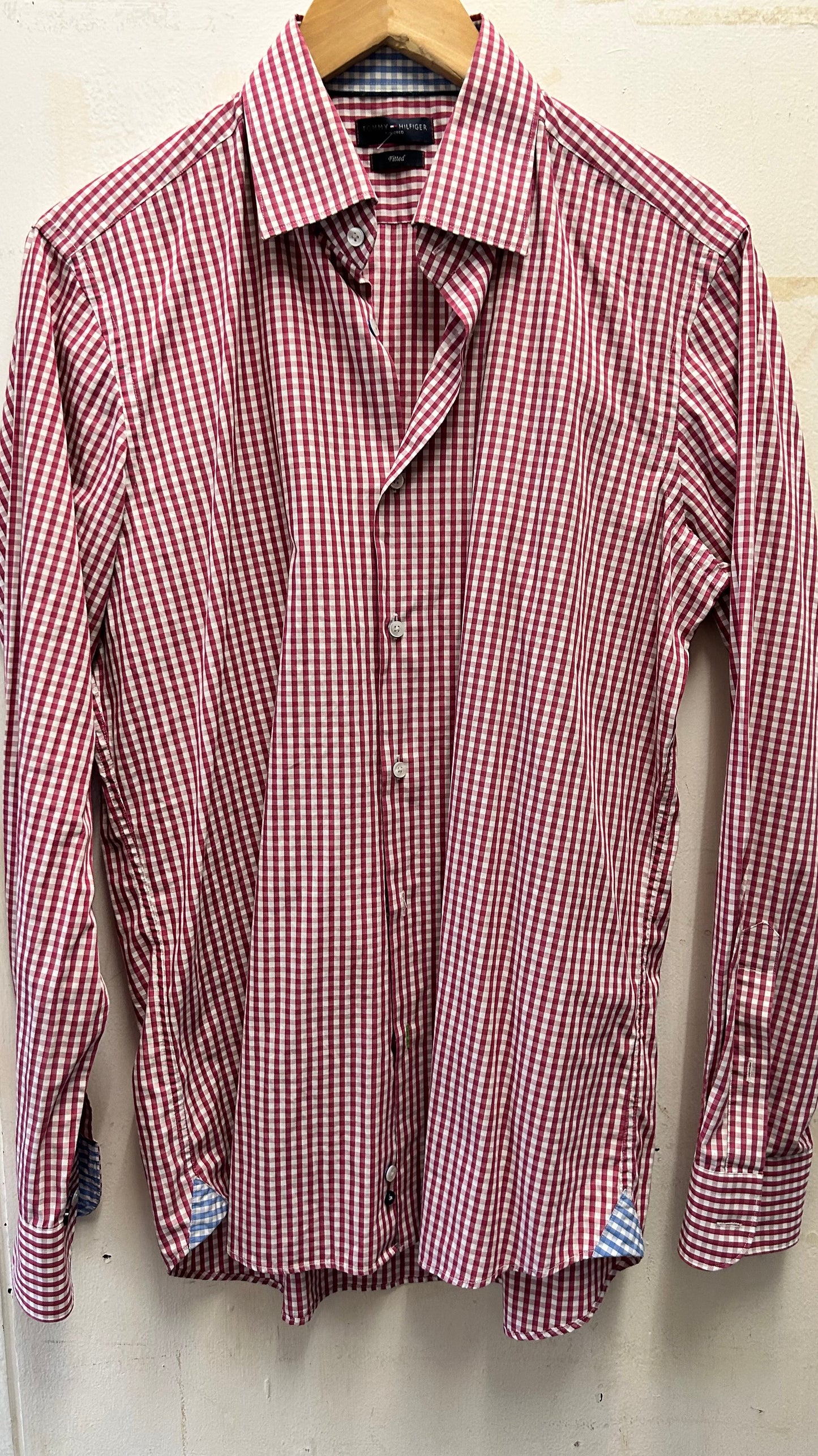 Tommy Hilfiger Red Check Shirt 40 chest