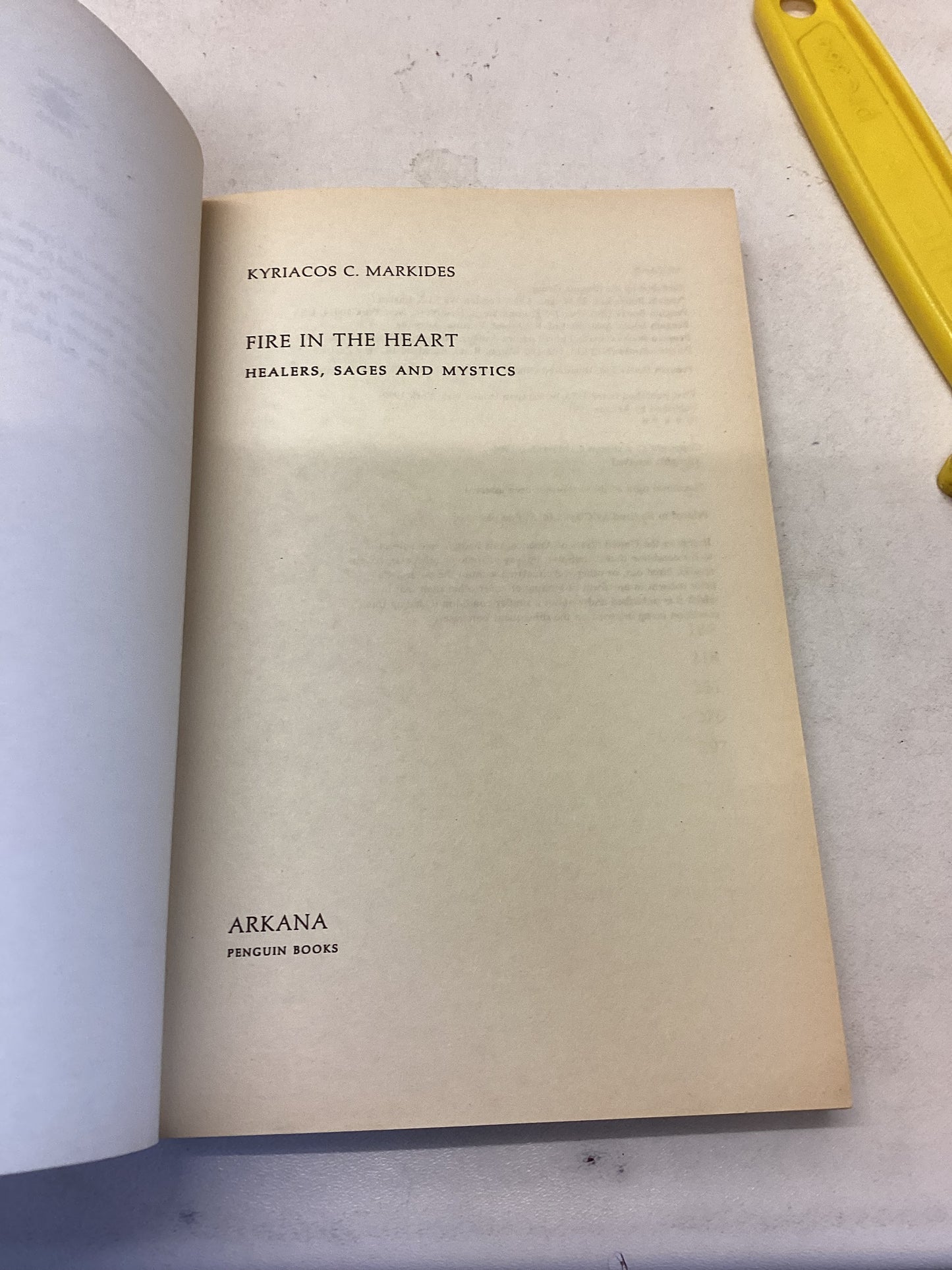 Fire In The Heart Healers, Sages and Mystics Kyriacos C Markides