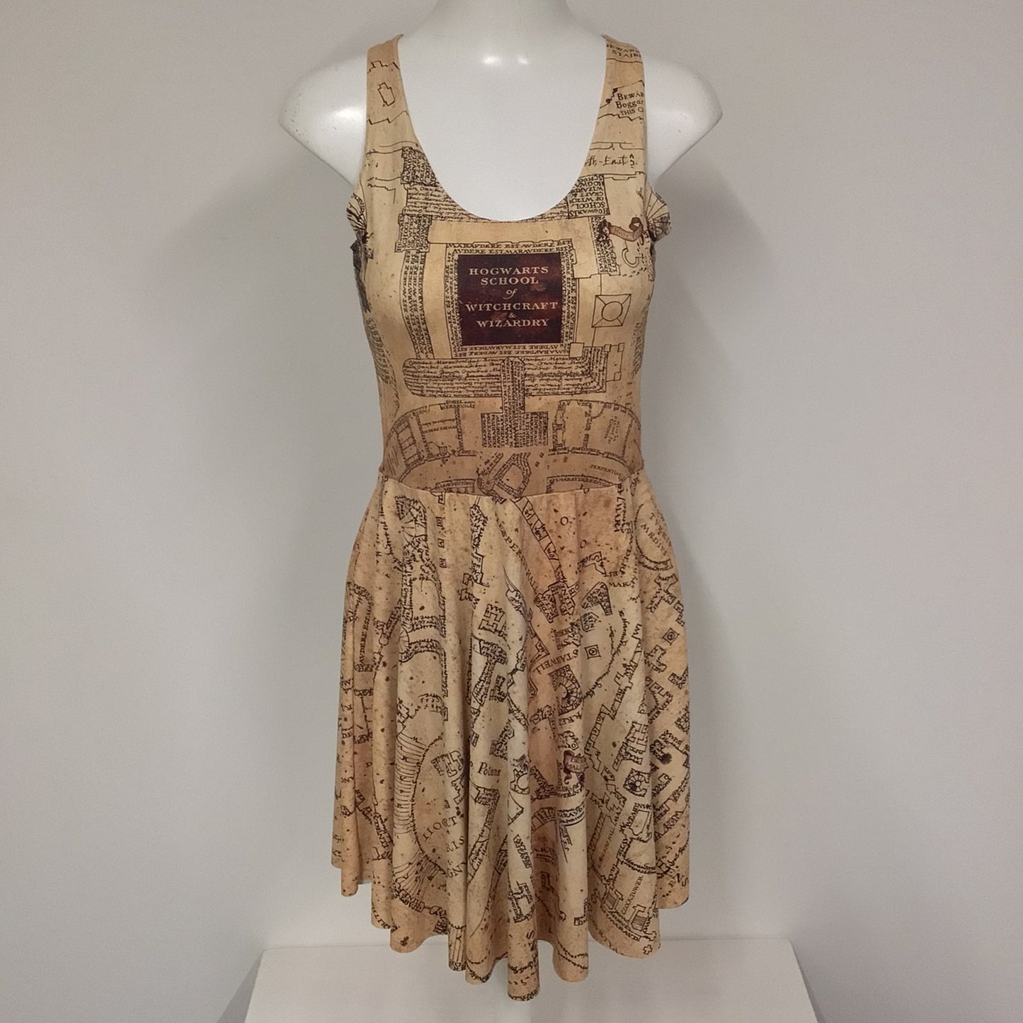 Black Milk Harry Potter Marauder's Map Dress Size L