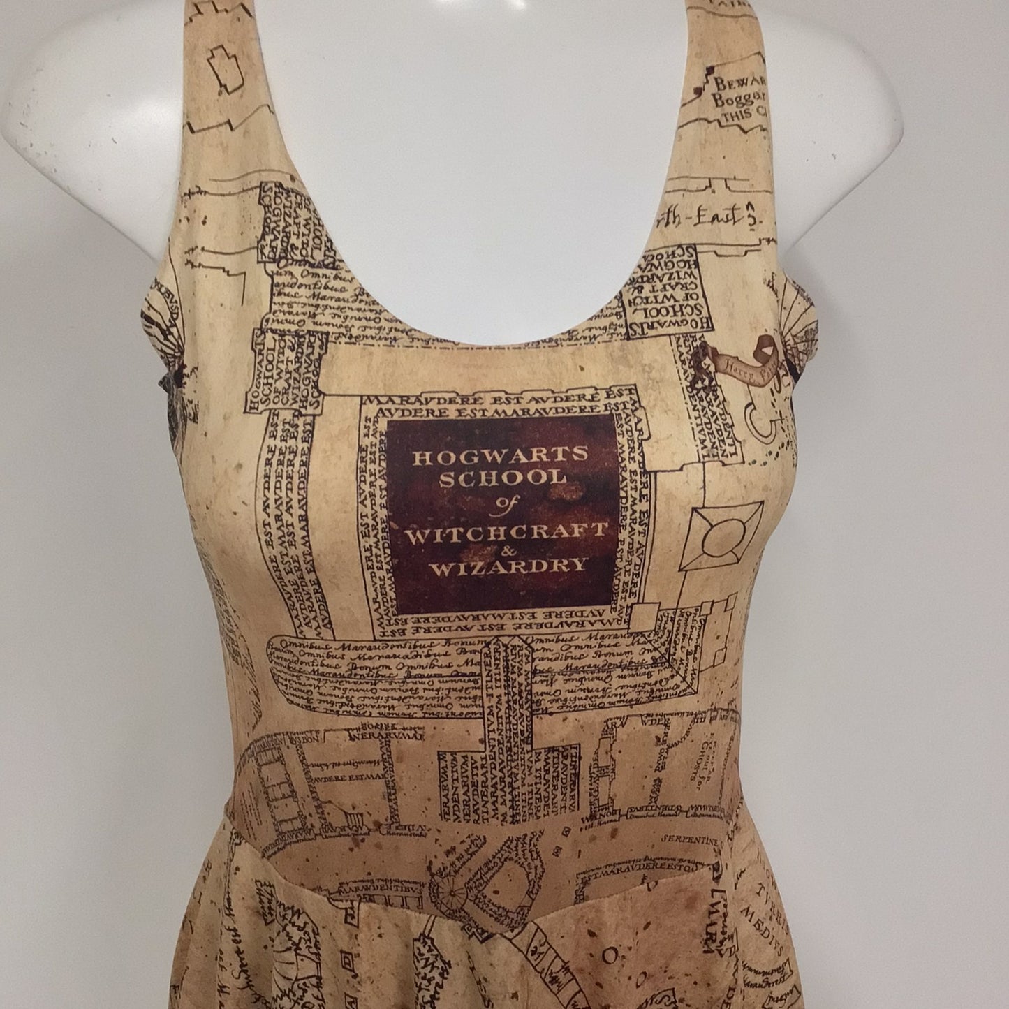 Black Milk Harry Potter Marauder's Map Dress Size L