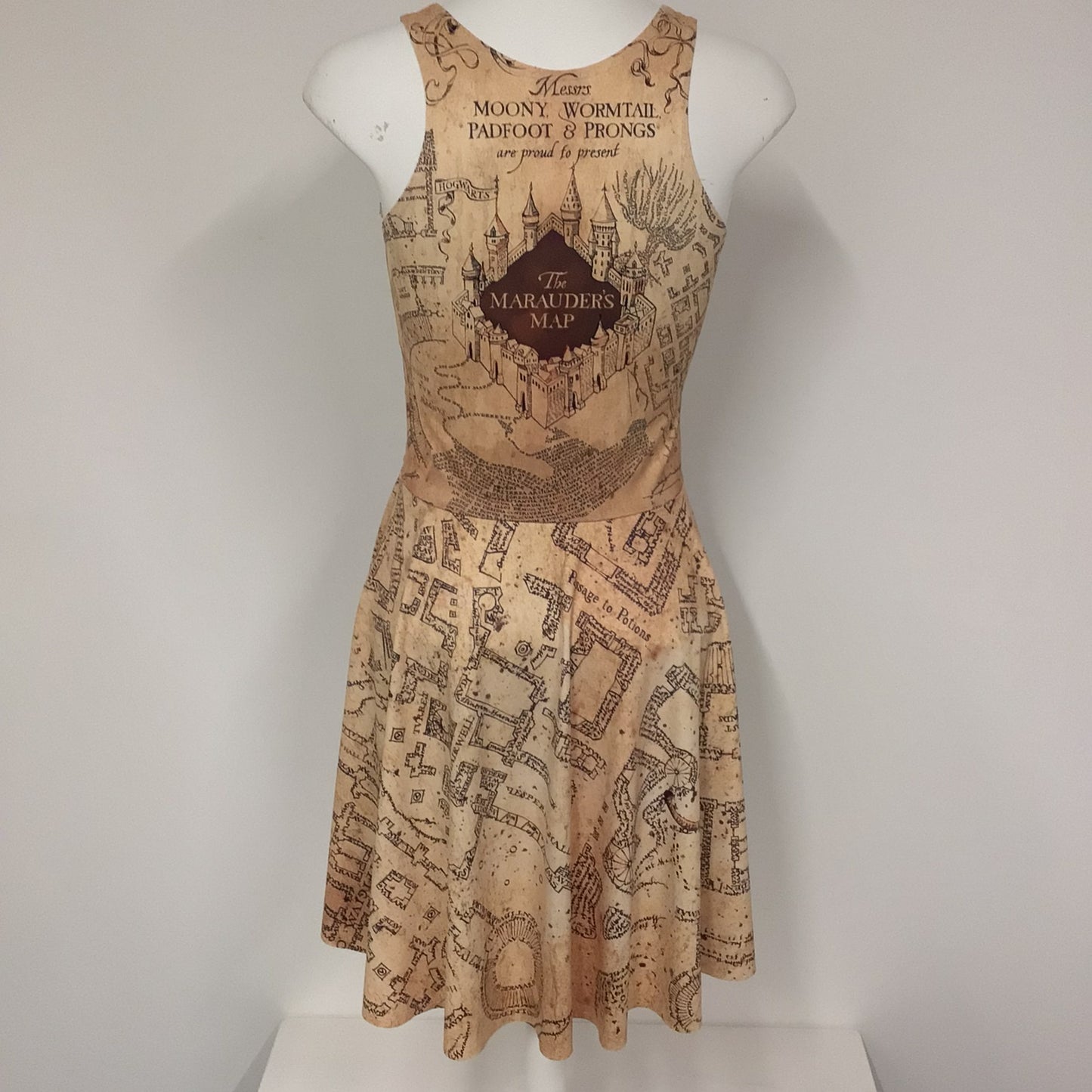 Black Milk Harry Potter Marauder's Map Dress Size L