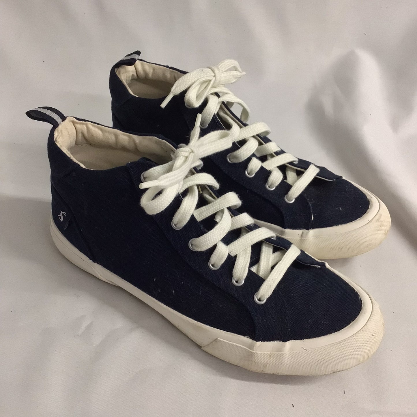 Joules Blue Coast Pump Mid Ankle Canvas Trainers Size 5 UK (38 EU)