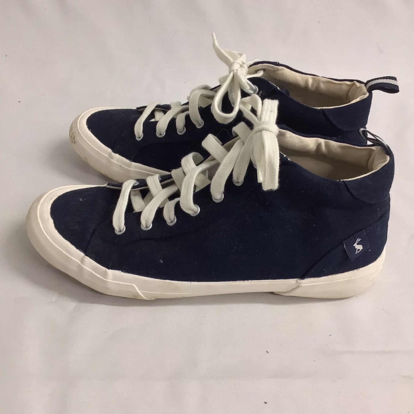 Joules Blue Coast Pump Mid Ankle Canvas Trainers Size 5 UK (38 EU)