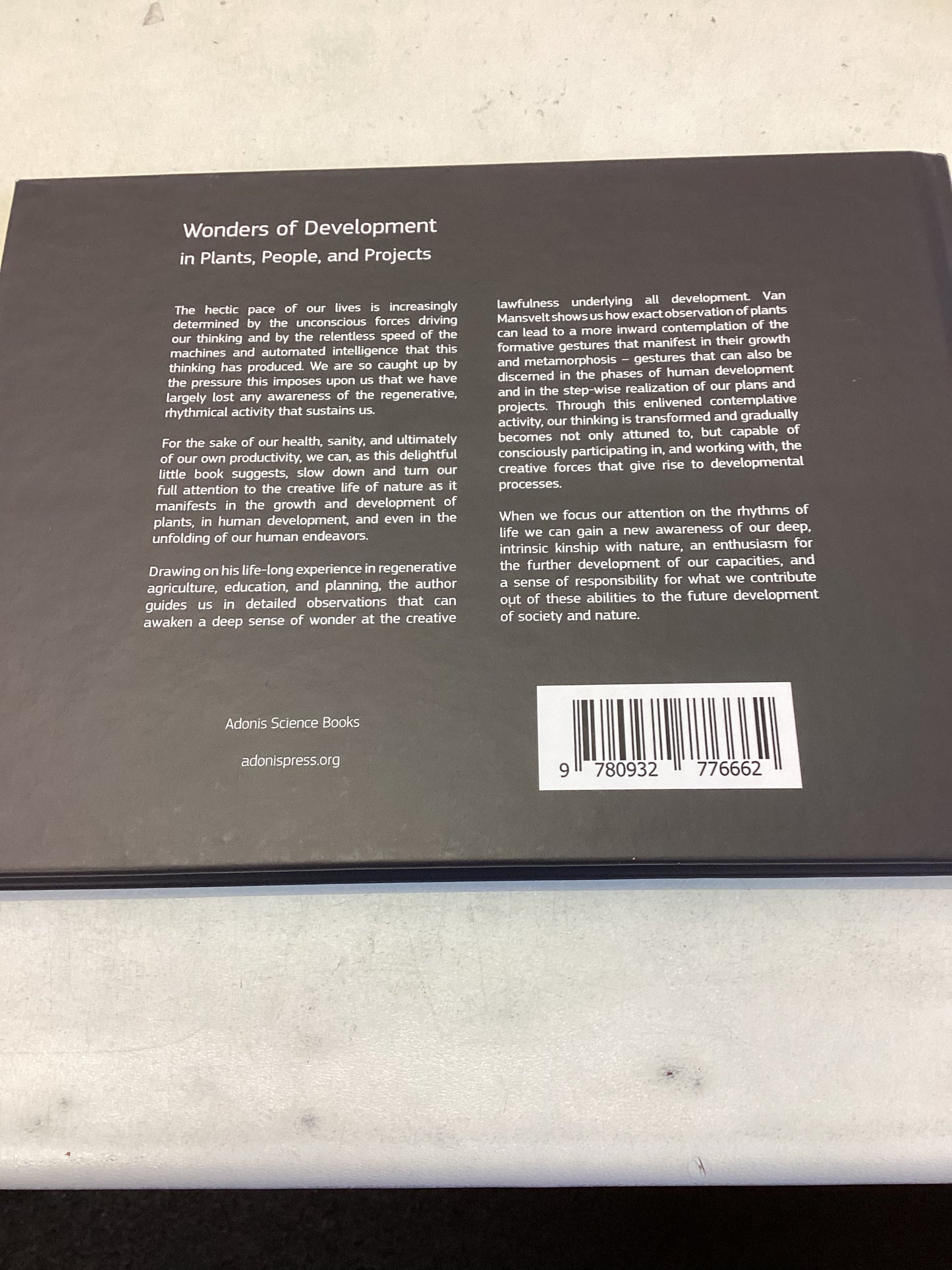 Wonders of Development In Plants People and Projects Jan Diek Van Mansvelt