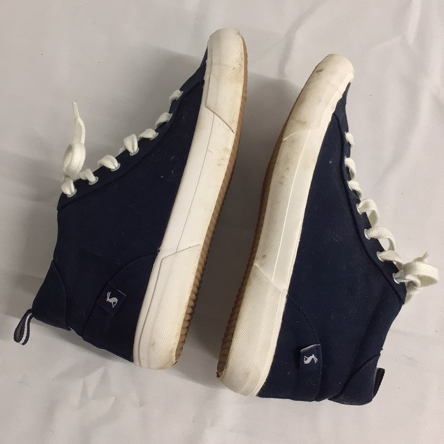 Joules Blue Coast Pump Mid Ankle Canvas Trainers Size 5 UK (38 EU)