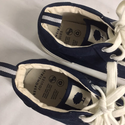 Joules Blue Coast Pump Mid Ankle Canvas Trainers Size 5 UK (38 EU)