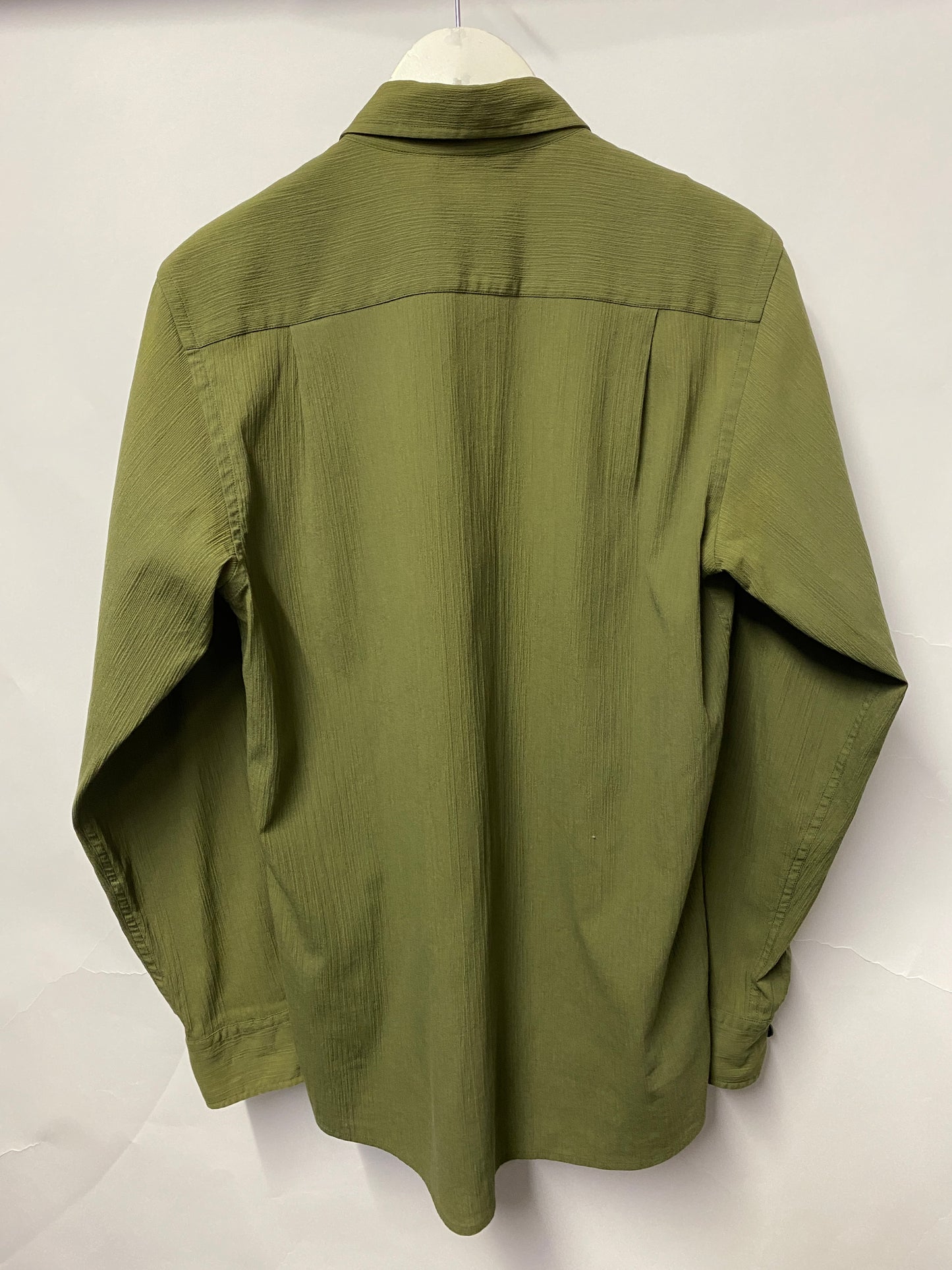 DKNY Olive Green Cotton Shirt S