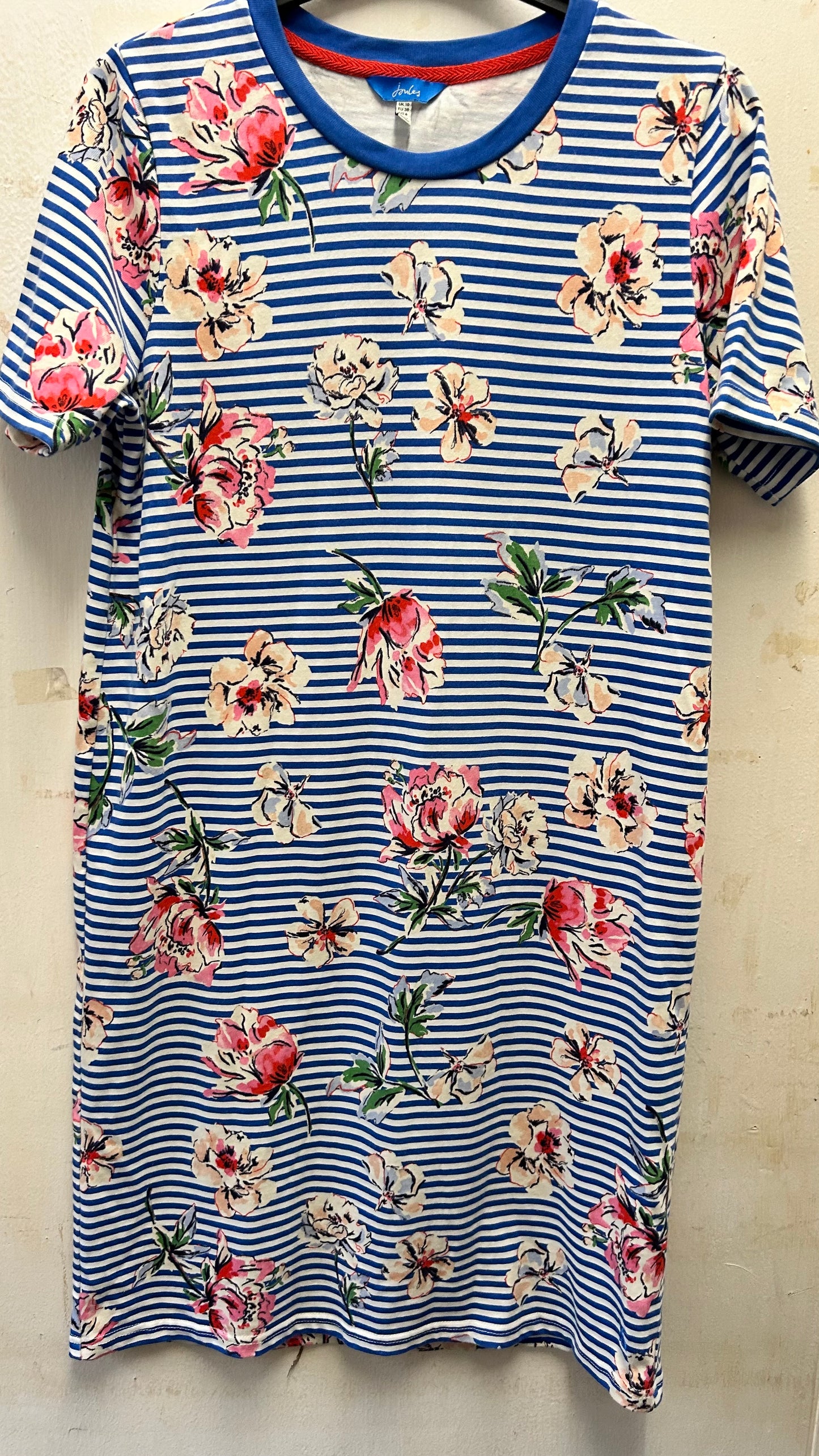 Joules T Shirt Dress Floral , 10