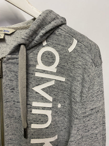 Calvin Klein Grey Zip Hoodie XS