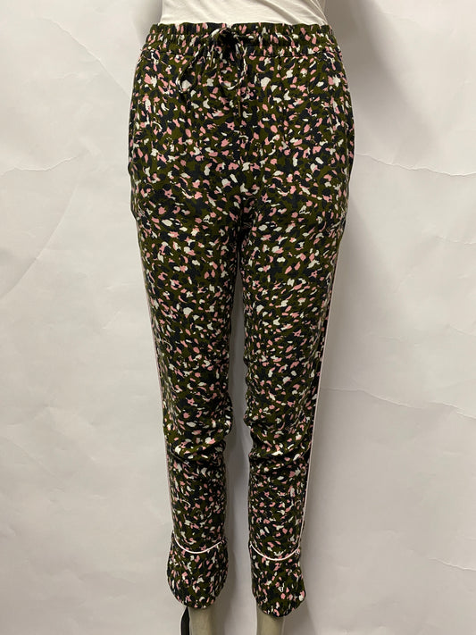 Zadig & Voltaire Green Leopard Print Trousers 36