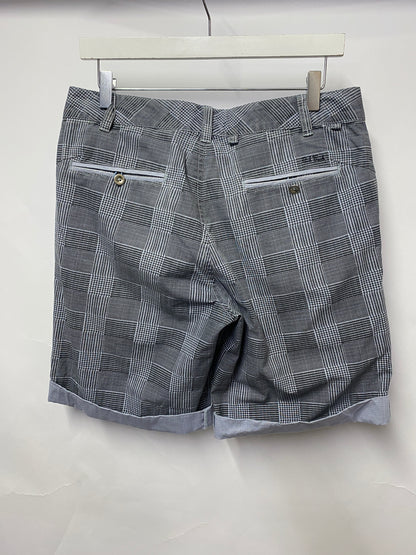 Paul Frank Blue Chequered Shorts W30