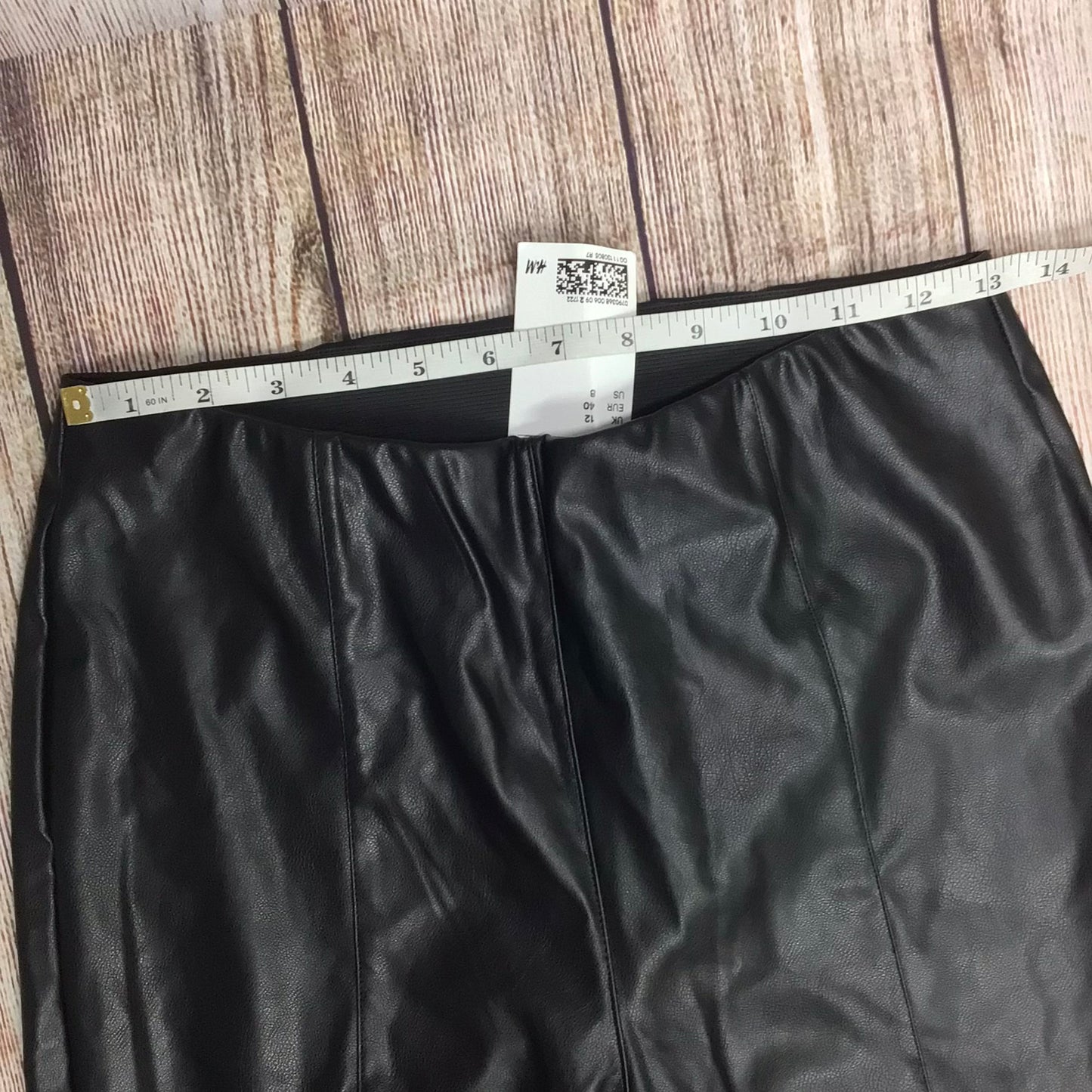 BNWT H&M Black Pleather Trousers/Leggings Size 12