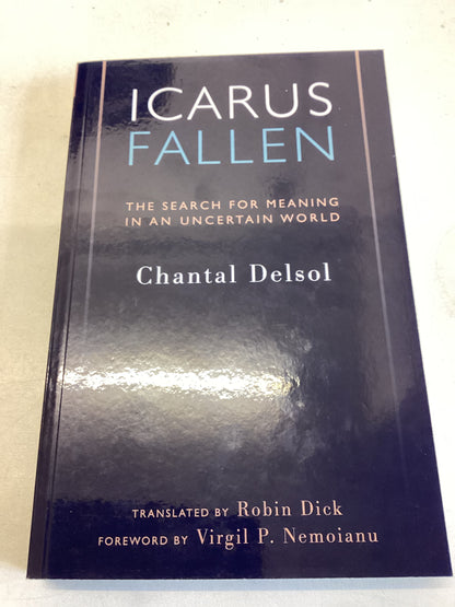 Icarus Fallen the Search For Meaning In An Uncertain World Chantel Delsol