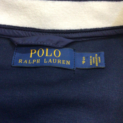 Polo Ralph Lauren Blue Down Jacket w/Grey Jersey Sleeves Size S