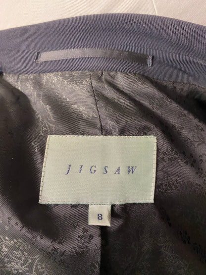 Jigsaw Navy Blue Skirt Suit 8