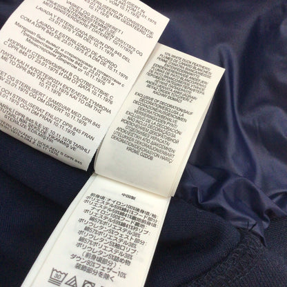 Polo Ralph Lauren Blue Down Jacket w/Grey Jersey Sleeves Size S