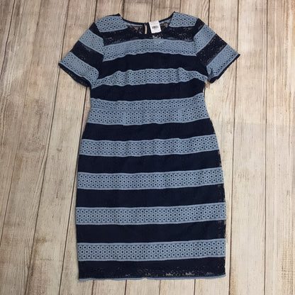 BNWT Dorothy Perkins Multi Blue Striped Lace Dress RRP £42 Size 16