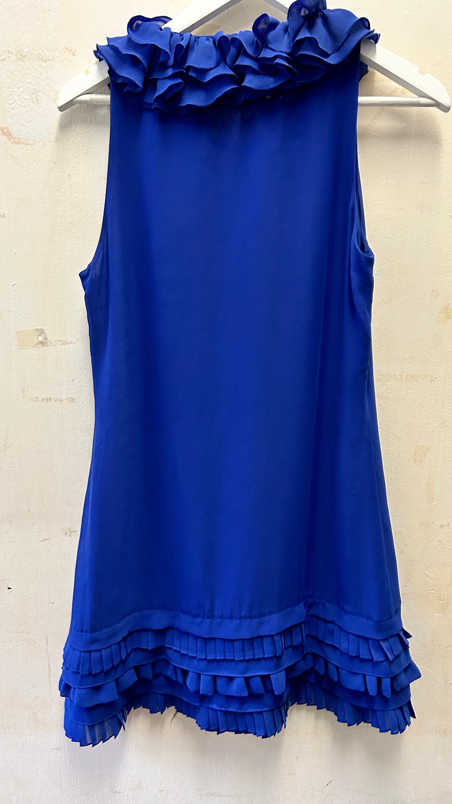 Ted Baker Blue Ruffle Dress, size 3 , 12