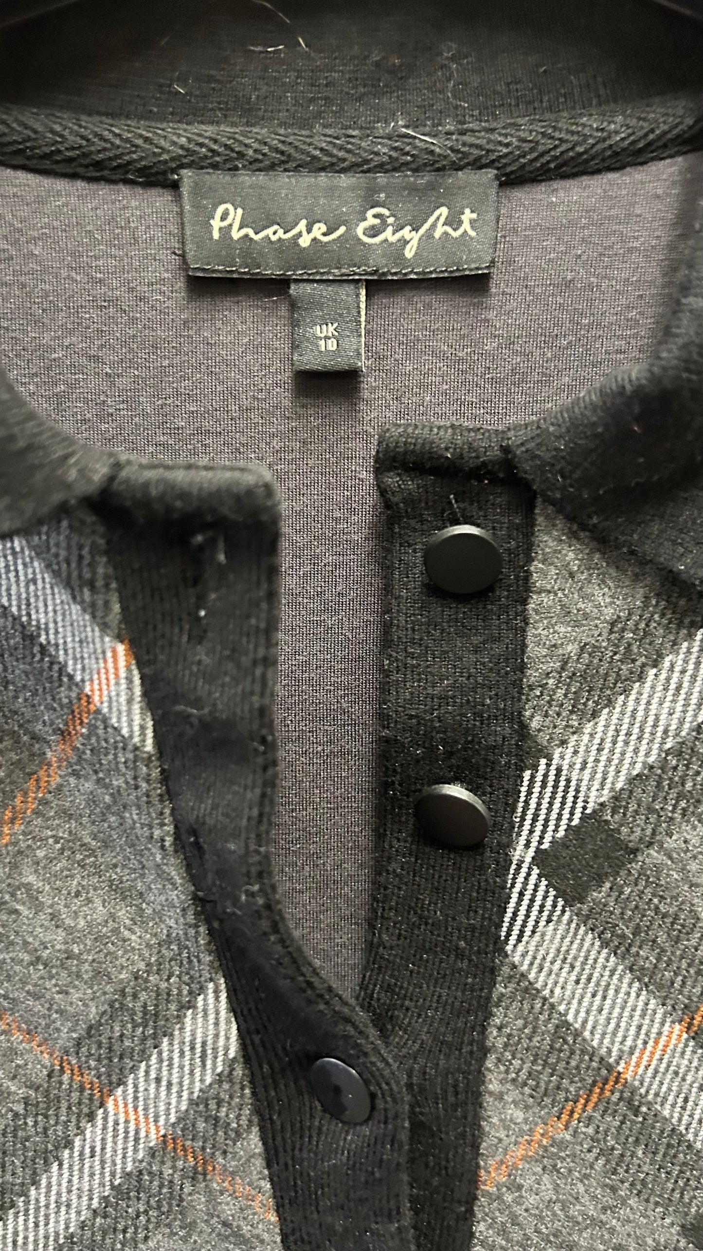 Phase 8 Grey Check Dress, size 10