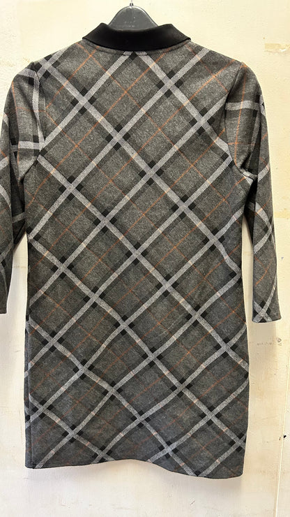 Phase 8 Grey Check Dress, size 10