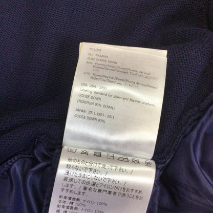 Moncler Maglia Tricot Blue Cotton Down Feather Cardigan Size 10A kids 140cm