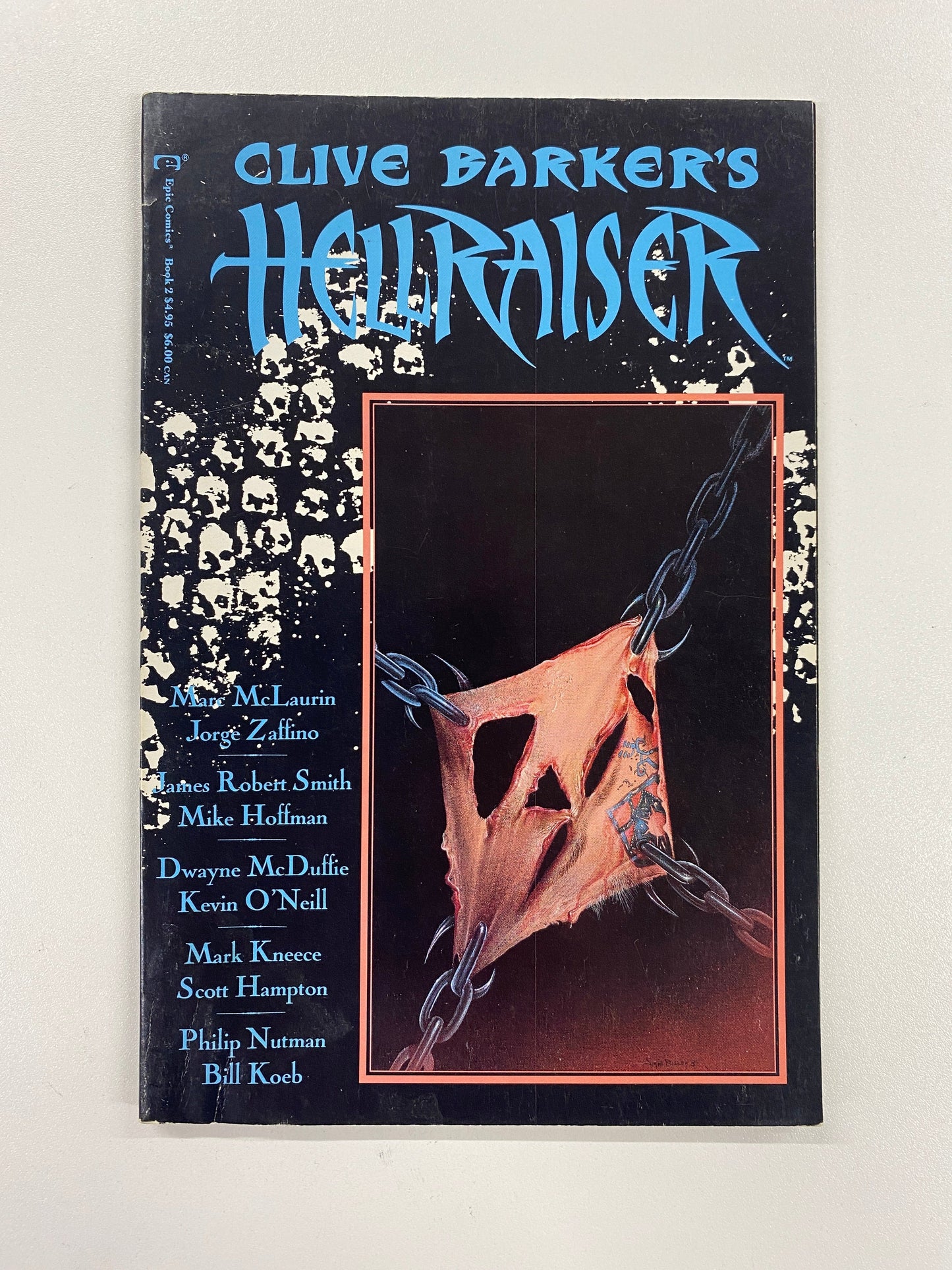 Clive Barker's Hellraiser Book 2 and Book 14, Clive Barker and Multiple Authors, Epic Comics, 1990, 1992