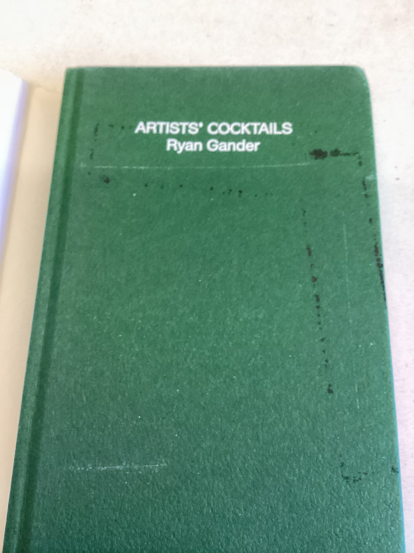 Artists Cocktails A Compendium of Artists Cocktails Ryan Gander