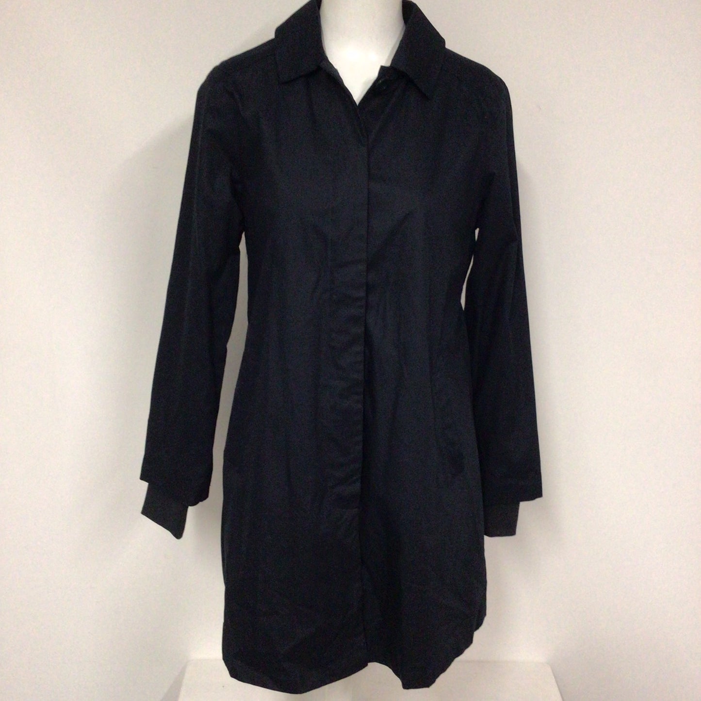 Thought Elements Collection Navy Blue 100% Cotton Coat Size 10