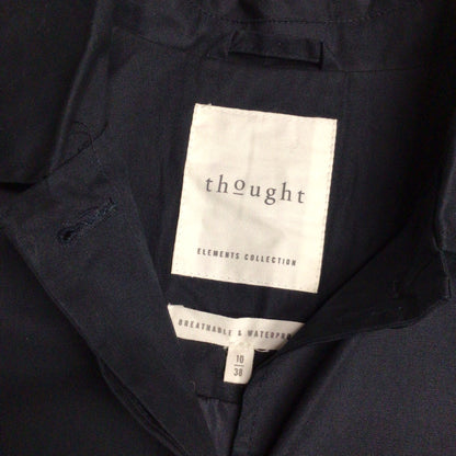 Thought Elements Collection Navy Blue 100% Cotton Coat Size 10