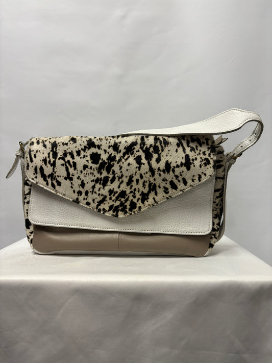 Craie Studio Taupe Pony Hair Shoulder Bag