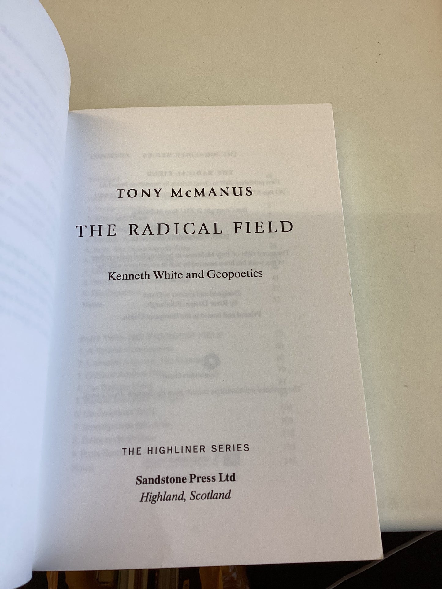 The Radical Field Tony McManus