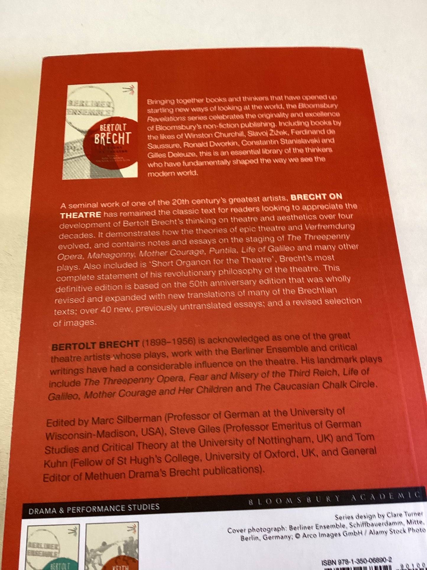 Bertolt Brecht Brecht On Theatre Edited By Marc Silberman Steve Giles and Tom Kuhn