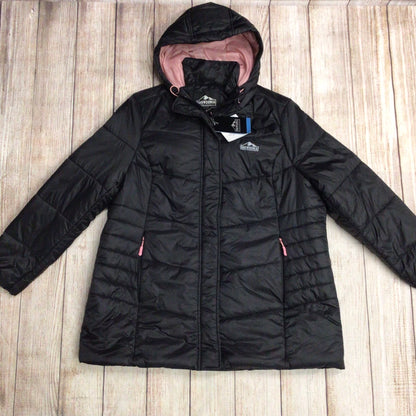 BNWT Snowdonia Black Puffer Jacket w/Stuff Sack Size 20