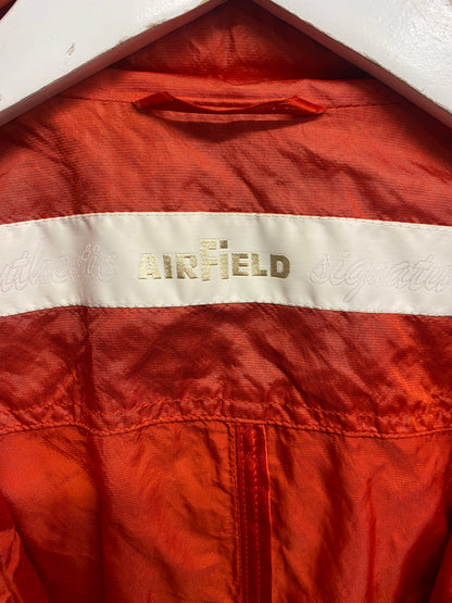 Airfield Orange Lightweight Windbreaker Jacket Y2K Style Small