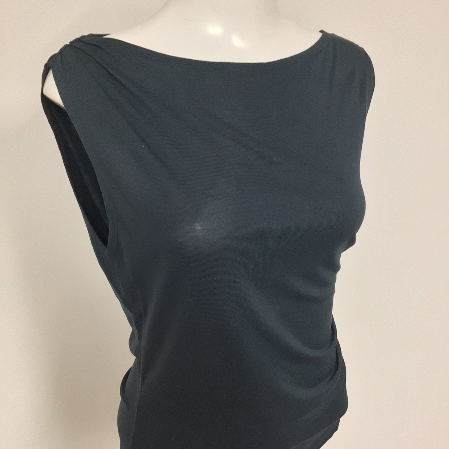 BNWT Weekday Blue/Grey Joan Drape Top RRP £19 Size S