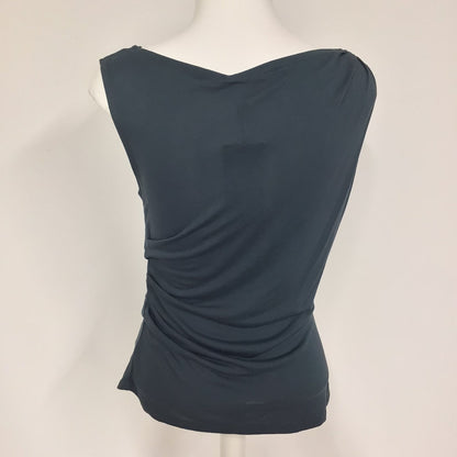 BNWT Weekday Blue/Grey Joan Drape Top RRP £19 Size S