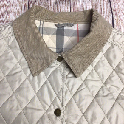 Barbour Cream Spring Annandale Quilted Jacket Size 22