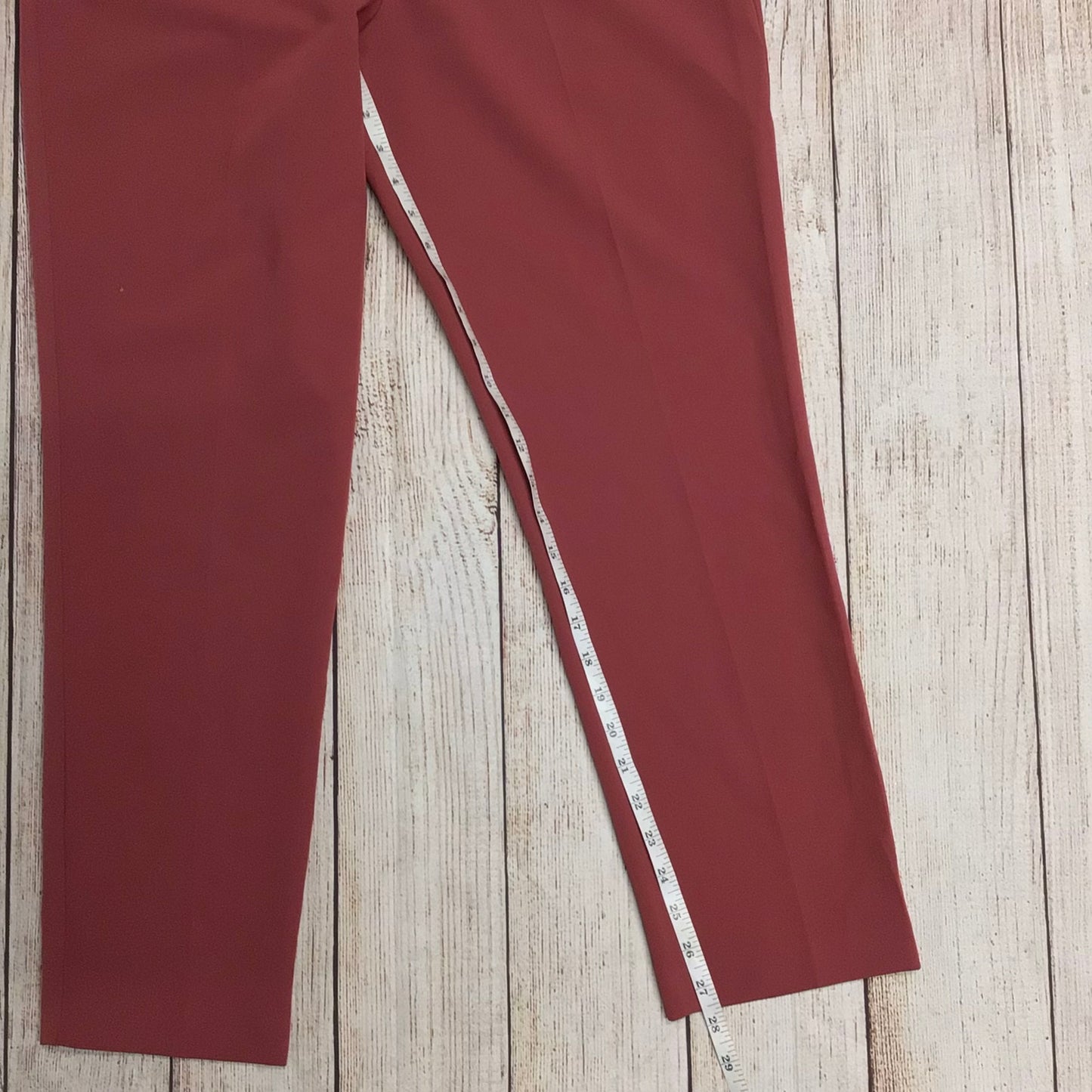 BNWT Topshop Red Rust High Waist Cigarette Trousers Size 14 Regular