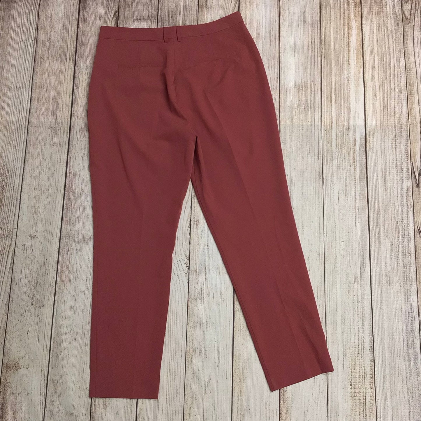 BNWT Topshop Red Rust High Waist Cigarette Trousers Size 14 Regular