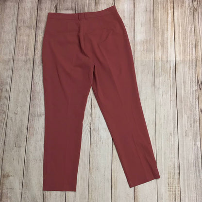 BNWT Topshop Red Rust High Waist Cigarette Trousers Size 14 Regular